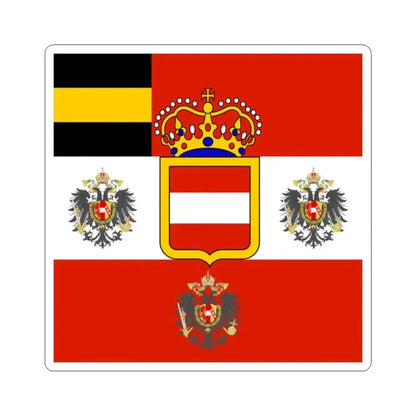 Habsburg Field Marshals Flag (Austria) STICKER Vinyl Kiss-Cut Decal 2 Inch White - The Sticker Space