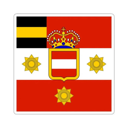 Habsburg Generals Flag (Austria) STICKER Vinyl Kiss-Cut Decal 2 Inch White - The Sticker Space