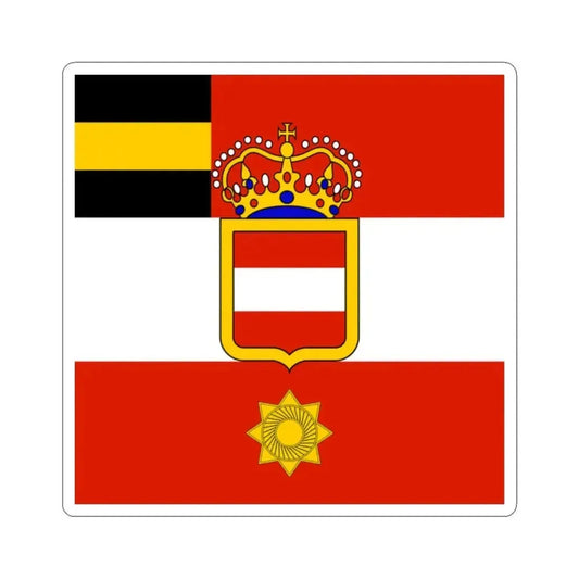 Habsburg Major Generals Flag (Austria) STICKER Vinyl Kiss-Cut Decal 2 Inch White - The Sticker Space