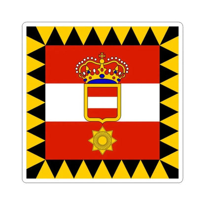 Habsburg Rear Admirals Flag (Austria) STICKER Vinyl Kiss-Cut Decal 2 Inch White - The Sticker Space