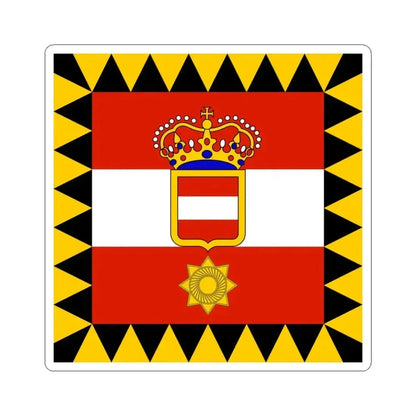 Habsburg Rear Admirals Flag (Austria) STICKER Vinyl Kiss-Cut Decal 4 Inch White - The Sticker Space