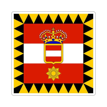 Habsburg Rear Admirals Flag (Austria) STICKER Vinyl Kiss-Cut Decal 6 Inch White - The Sticker Space