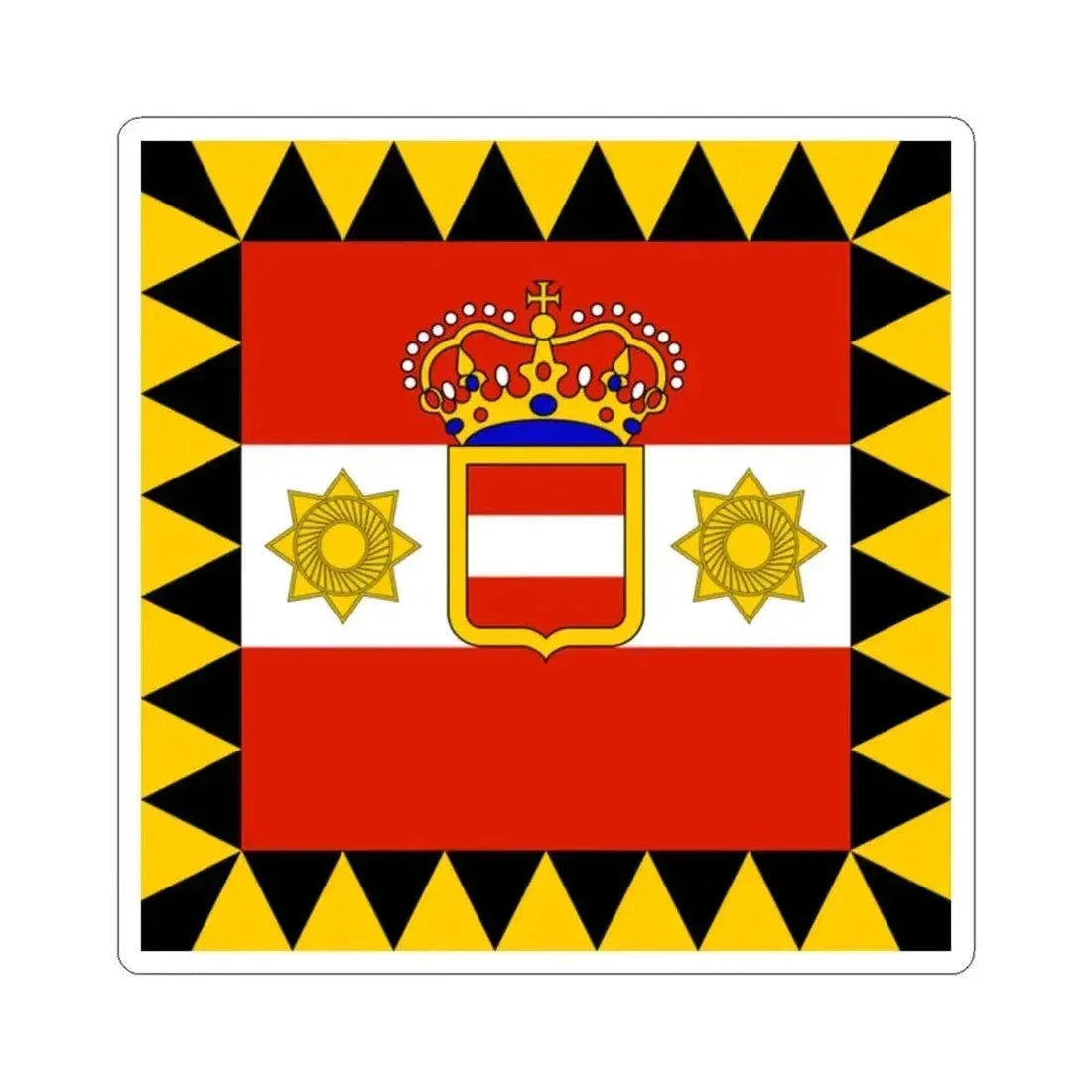 Habsburg Vice Admirals Flag (Austria) STICKER Vinyl Kiss-Cut Decal 2 Inch White - The Sticker Space