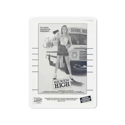 HACK'EM HIGH (CEMETERY HIGH) 1988 Movie Poster - Refrigerator Magnet - The Sticker Space