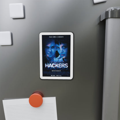 Hackers 1995 Movie Poster Die-Cut Magnet-The Sticker Space