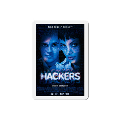 Hackers 1995 Movie Poster Die-Cut Magnet-2" x 2"-The Sticker Space