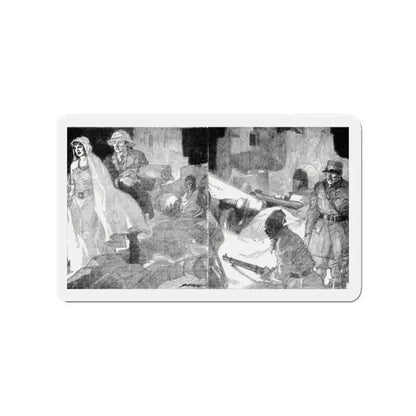 Hag Gold (1), Blue Book Magazine, May 1941 (Magazine Illustration) Refrigerator Magnet 2 Inch Die-Cut - The Sticker Space