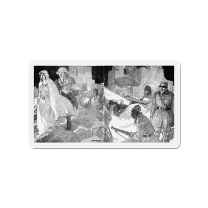 Hag Gold (1), Blue Book Magazine, May 1941 (Magazine Illustration) Refrigerator Magnet 3 Inch Die-Cut - The Sticker Space