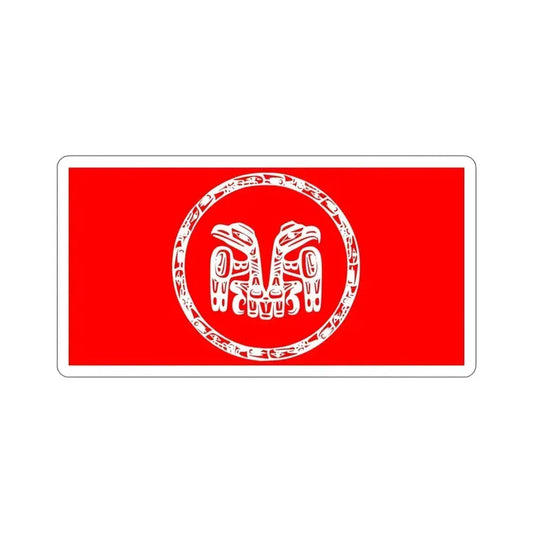 Haida Flag STICKER Vinyl Die-Cut Decal 6 Inch - The Sticker Space