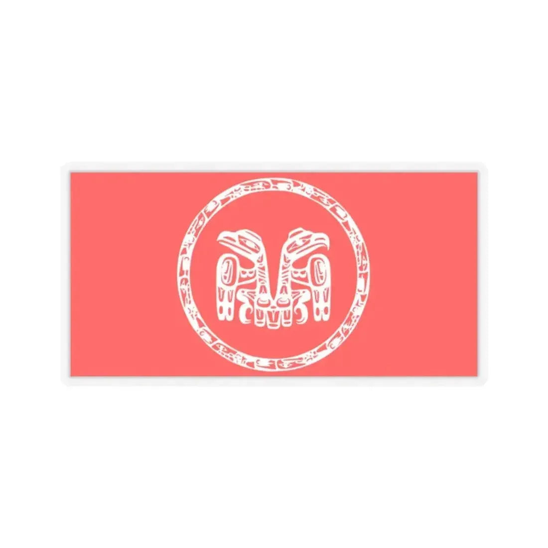 Haida Flag - STICKER Vinyl Kiss-Cut Decal 2 Inch Transparent - The Sticker Space