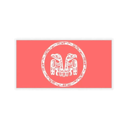Haida Flag - STICKER Vinyl Kiss-Cut Decal 2 Inch Transparent - The Sticker Space