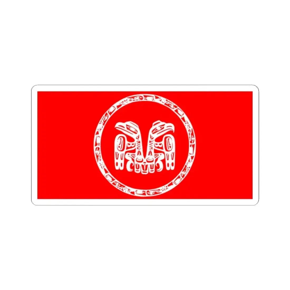 Haida Flag - STICKER Vinyl Kiss-Cut Decal 2 Inch White - The Sticker Space
