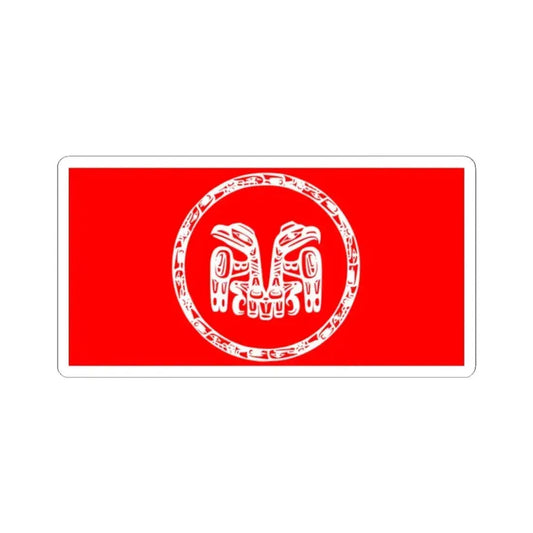 Haida Flag - STICKER Vinyl Kiss-Cut Decal 2 Inch White - The Sticker Space