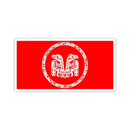 Haida Flag - STICKER Vinyl Kiss-Cut Decal 3 Inch White - The Sticker Space