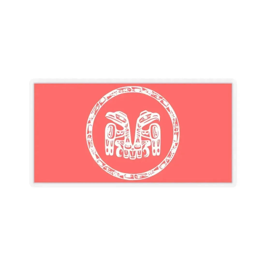 Haida Flag - STICKER Vinyl Kiss-Cut Decal 4 Inch Transparent - The Sticker Space
