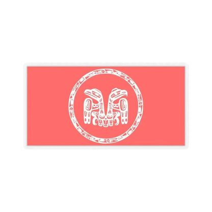 Haida Flag - STICKER Vinyl Kiss-Cut Decal 4 Inch Transparent - The Sticker Space