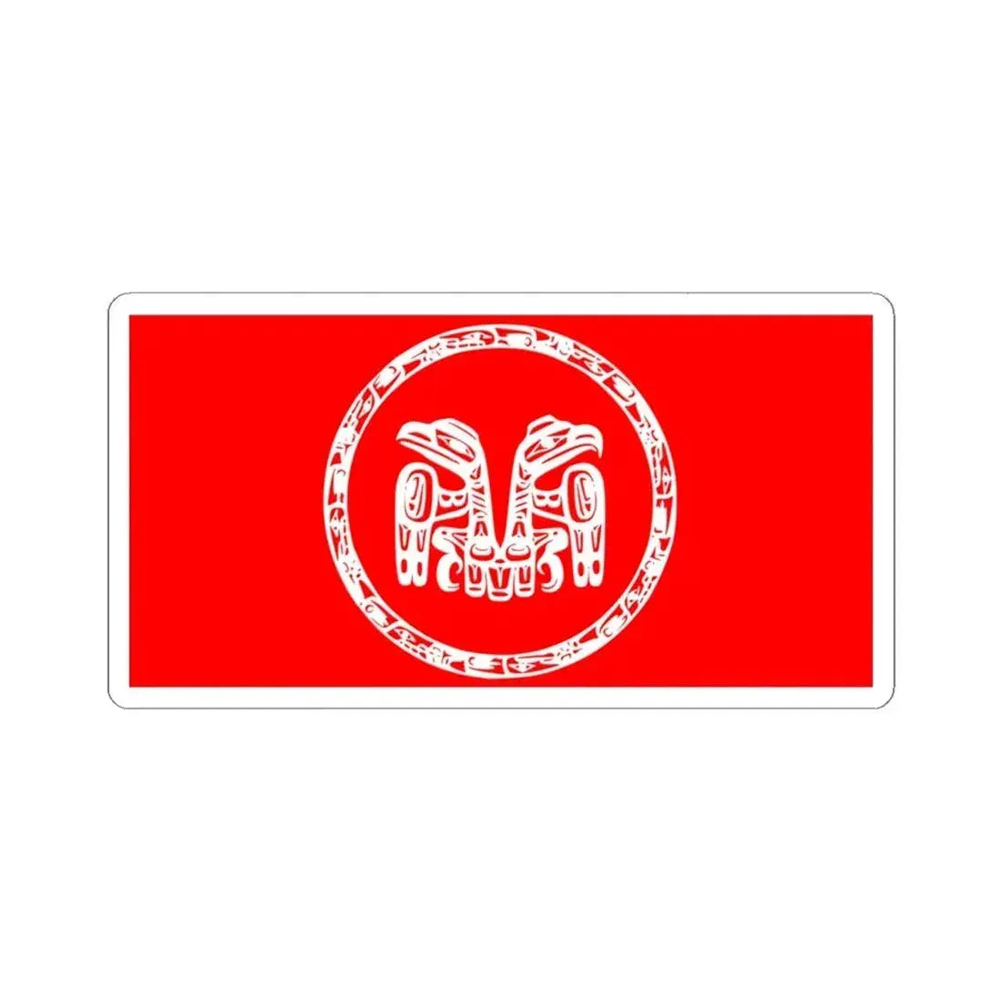 Haida Flag - STICKER Vinyl Kiss-Cut Decal 4 Inch White - The Sticker Space