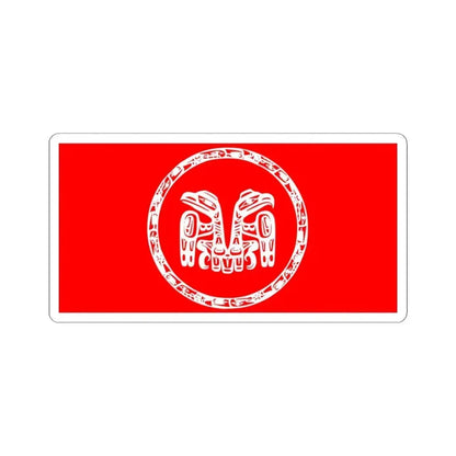 Haida Flag - STICKER Vinyl Kiss-Cut Decal 4 Inch White - The Sticker Space