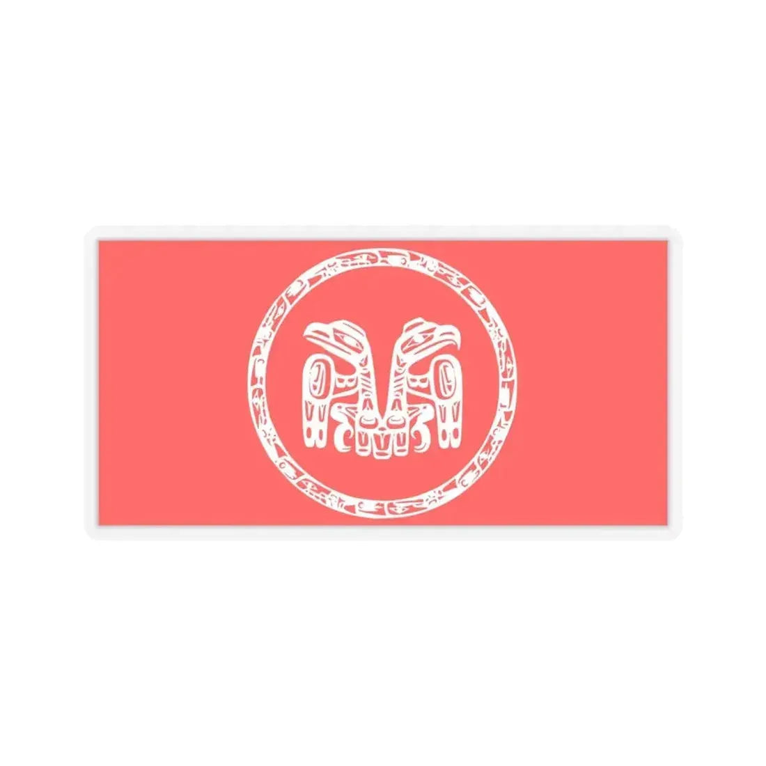 Haida Flag - STICKER Vinyl Kiss-Cut Decal 6 Inch Transparent - The Sticker Space