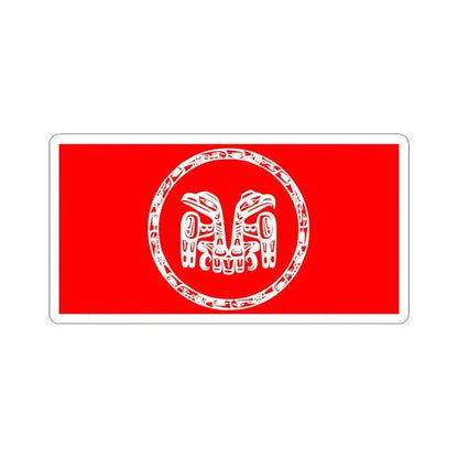 Haida Flag - STICKER Vinyl Kiss-Cut Decal 6 Inch White - The Sticker Space