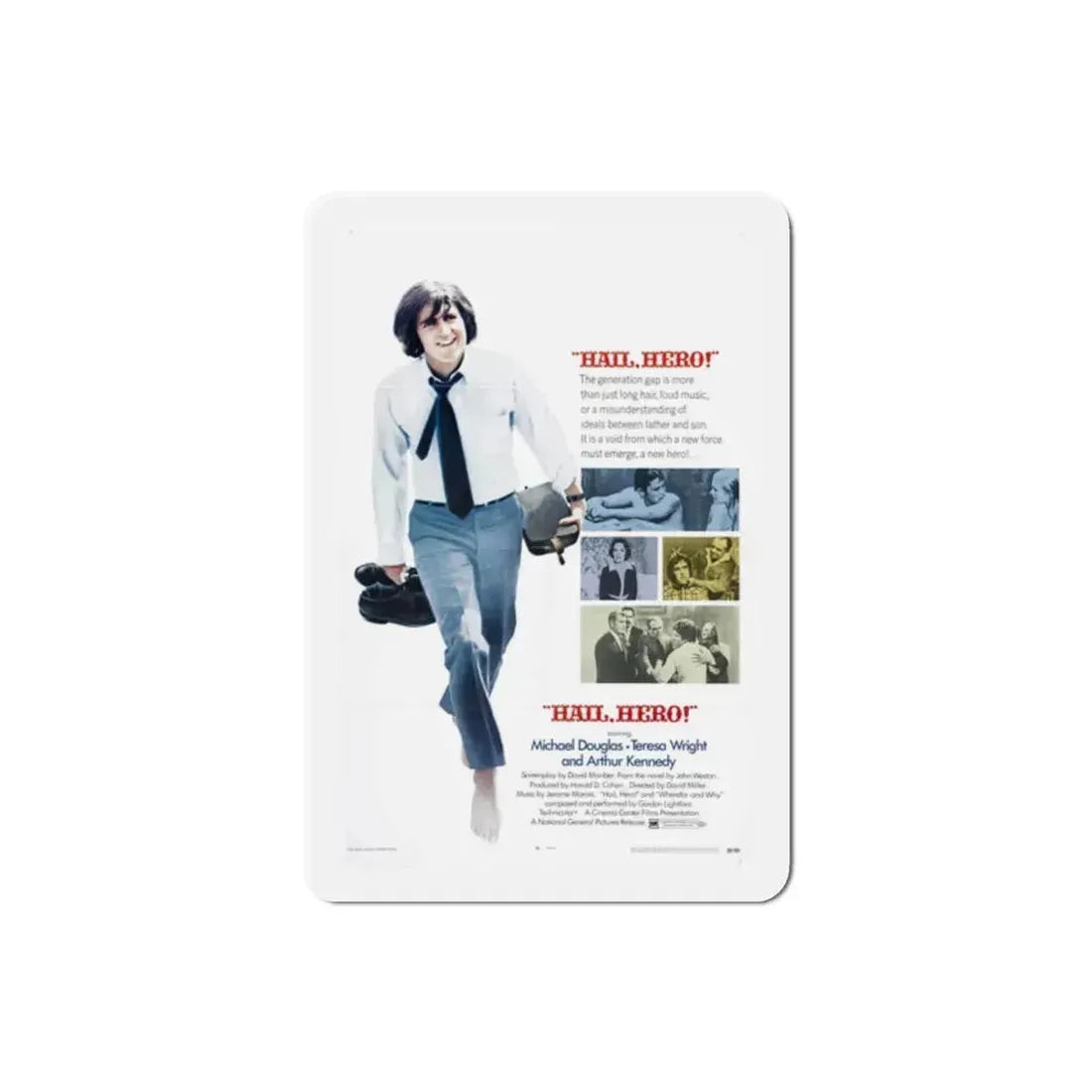 Hail Hero 1969 Movie Poster Refrigerator Magnet 2 Inch - The Sticker Space