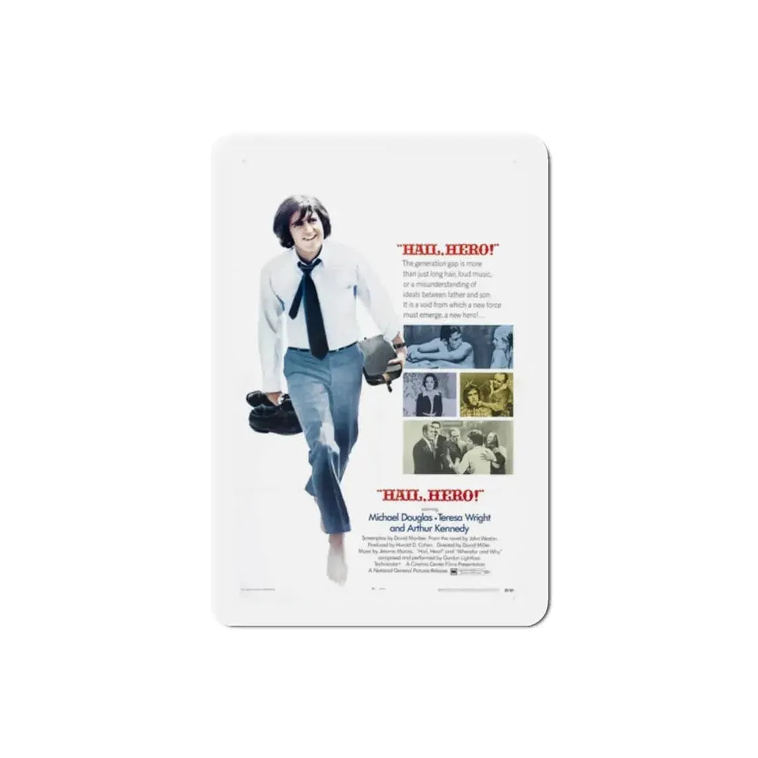 Hail Hero 1969 Movie Poster Refrigerator Magnet - The Sticker Space