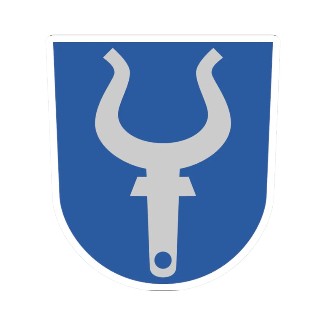 Hailuoto.vaakuna (Finland) (Coat of Arms) STICKER Vinyl Kiss-Cut Decal 2 Inch White - The Sticker Space