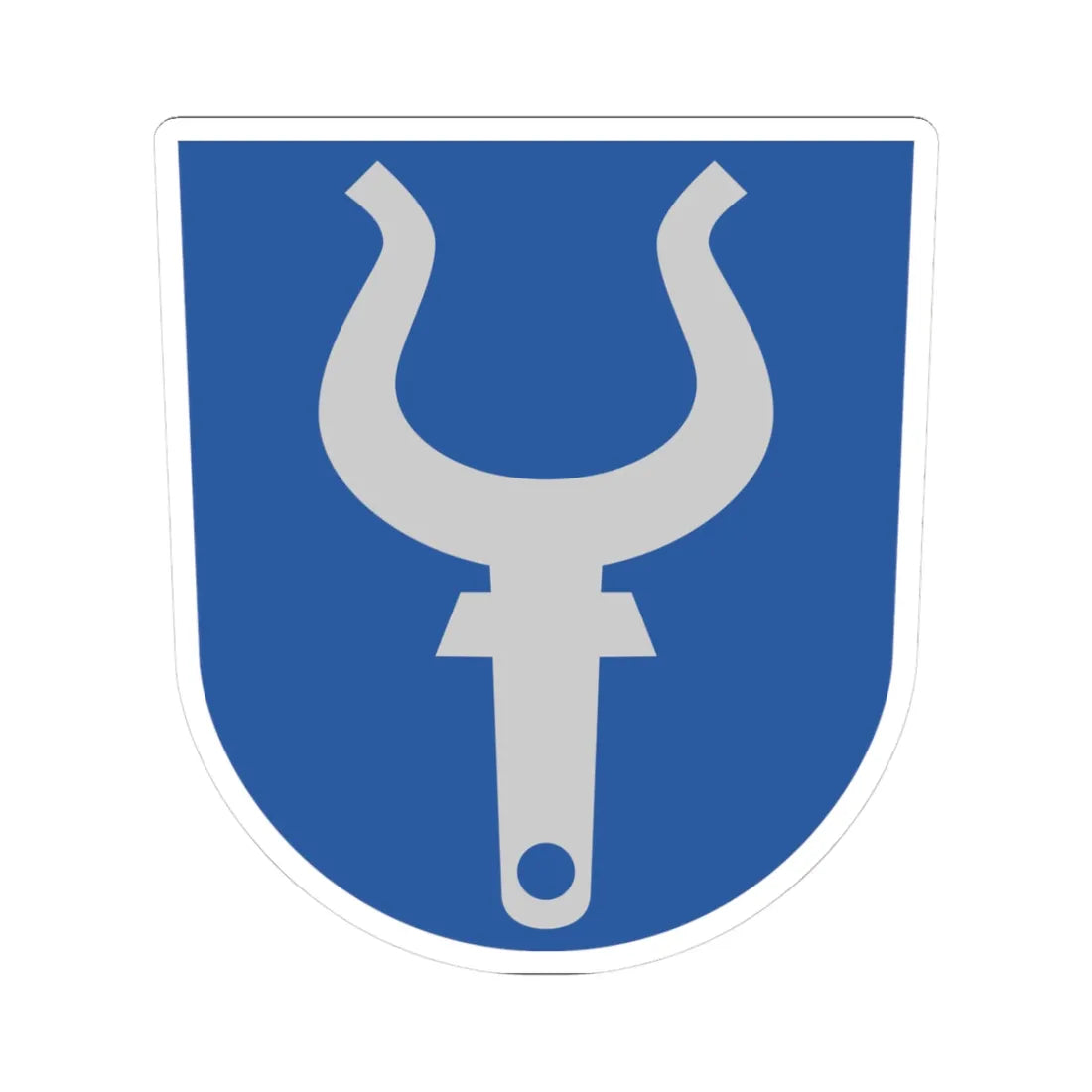 Hailuoto.vaakuna (Finland) (Coat of Arms) STICKER Vinyl Kiss-Cut Decal 3 Inch White - The Sticker Space