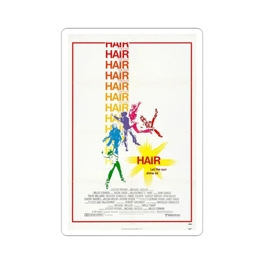 Hair 1979 Movie Poster STICKER Vinyl Die-Cut Decal 2 Inch - The Sticker Space