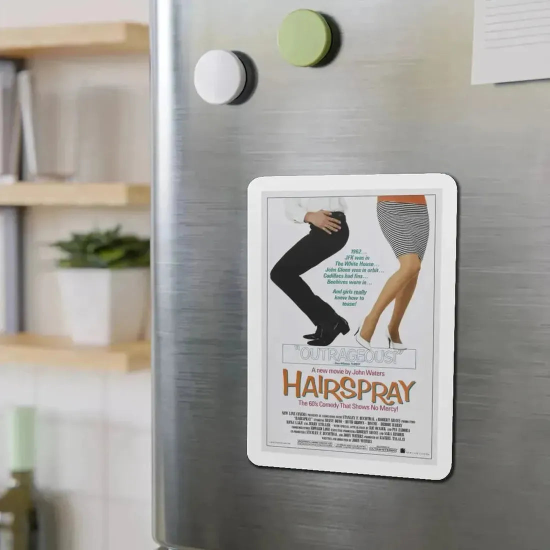 HAIRSPRAY 1988 Movie Poster - Refrigerator Magnet - The Sticker Space