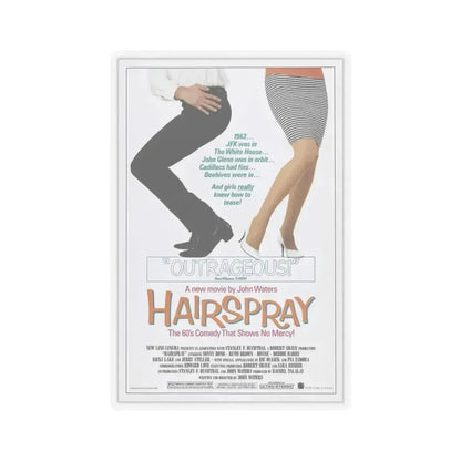 HAIRSPRAY 1988 Movie Poster - STICKER Vinyl Kiss-Cut Decal 4 Inch Transparent - The Sticker Space