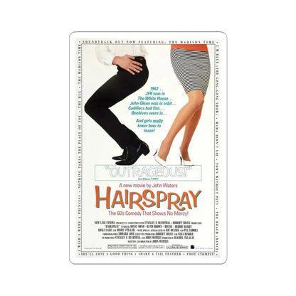 Hairspray 1988 Movie Poster - STICKER Vinyl Kiss-Cut Decal 6 Inch White - The Sticker Space