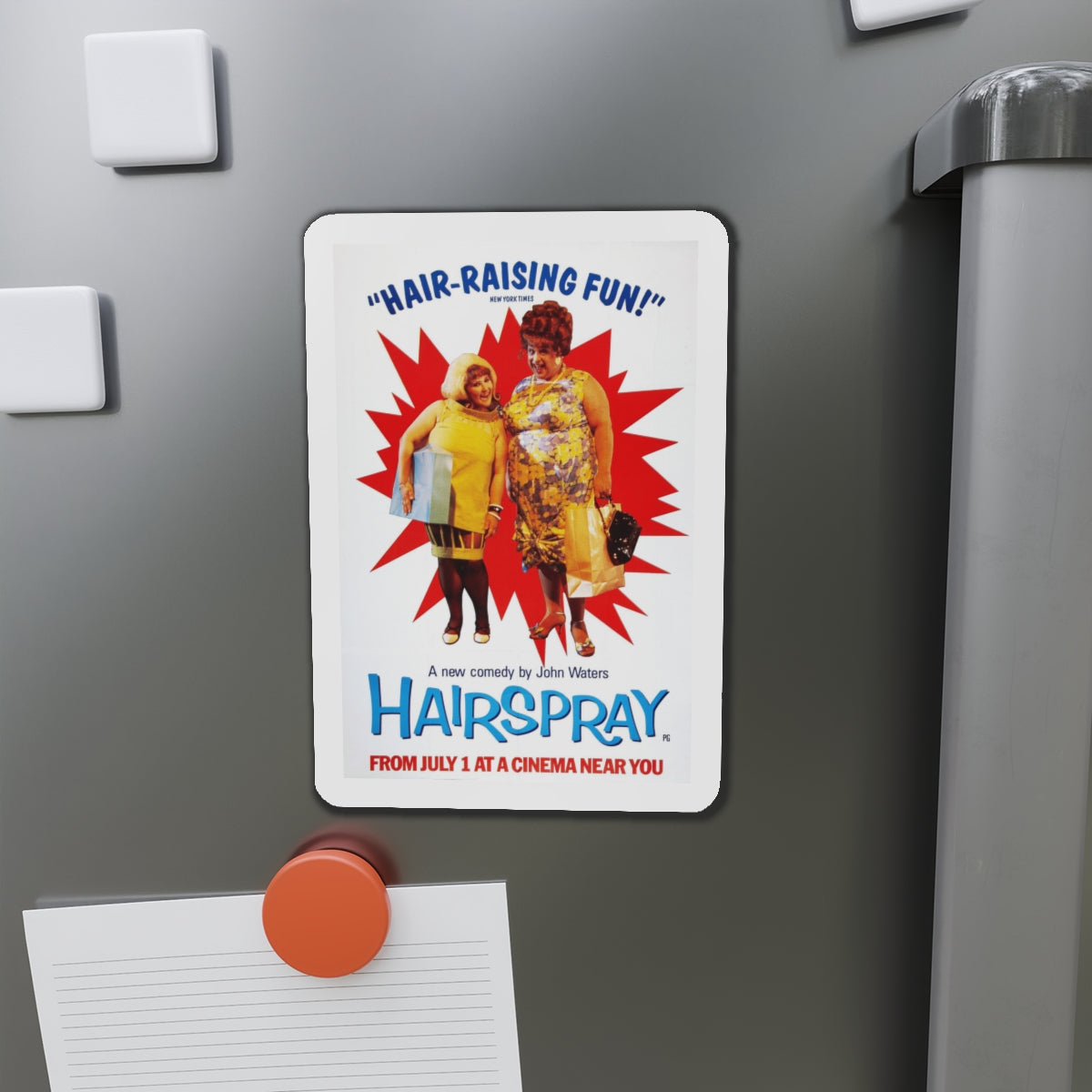 HAIRSPRAY (2) 1988 Movie Poster - Die-Cut Magnet-The Sticker Space