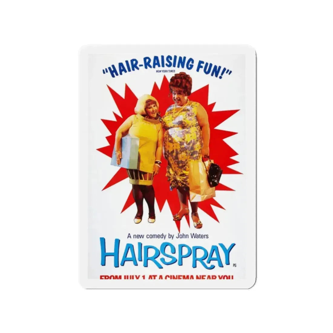 HAIRSPRAY (2) 1988 Movie Poster - Refrigerator Magnet 2 Inch - The Sticker Space