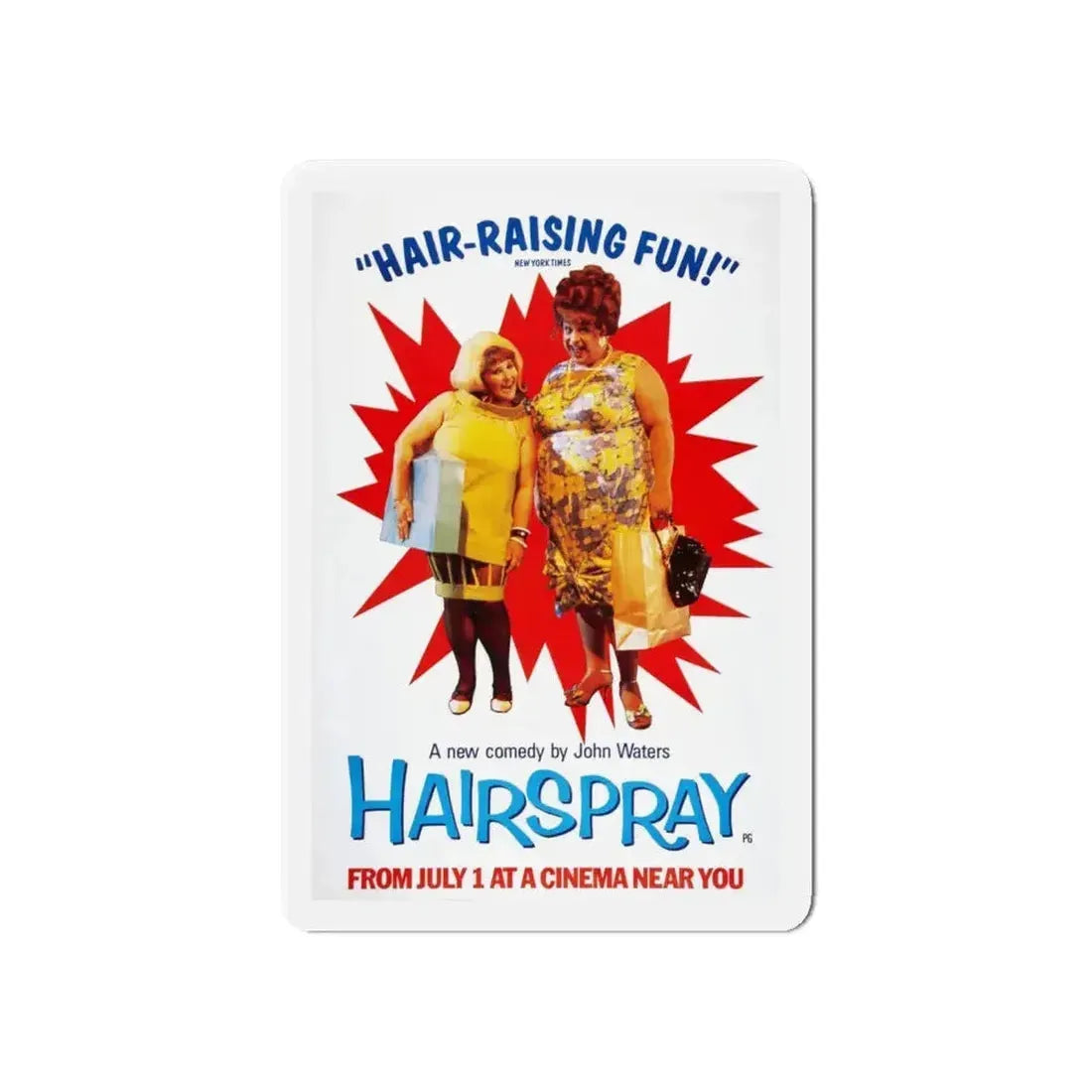 HAIRSPRAY (2) 1988 Movie Poster - Refrigerator Magnet - The Sticker Space