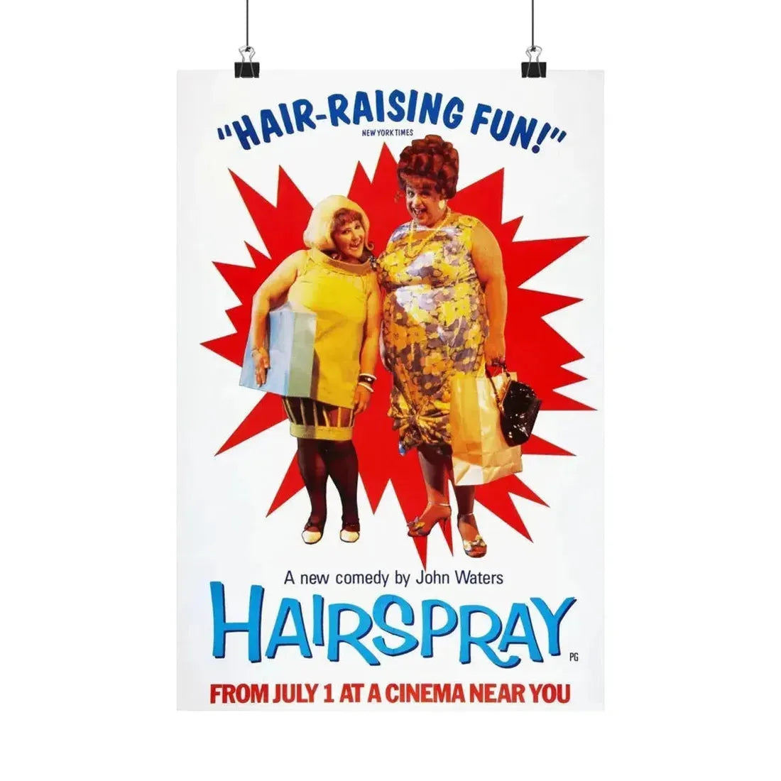 HAIRSPRAY (2) 1988 - Paper Movie Poster - The Sticker Space