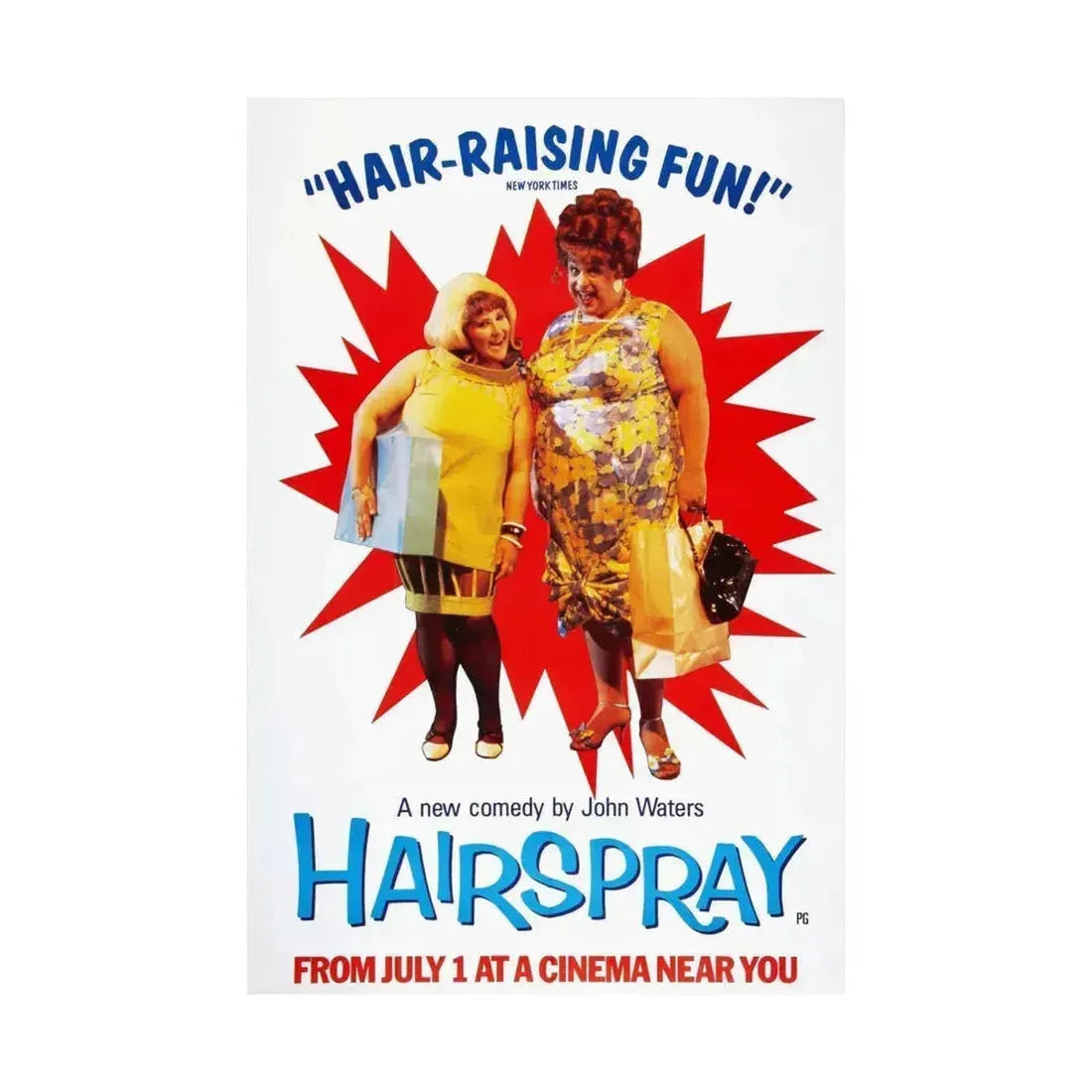 HAIRSPRAY (2) 1988 - Paper Movie Poster - The Sticker Space