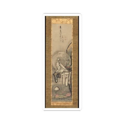 Hakuin Ekaku - Kannon by a Lotus Pond - 1750s v1 - STICKER Vinyl Kiss-Cut Decal