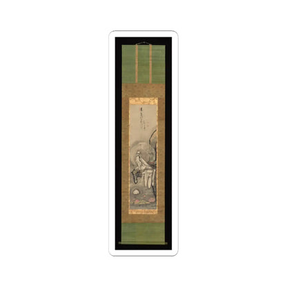 Hakuin Ekaku - Kannon by a Lotus Pond - 1750s v2 - STICKER Vinyl Kiss-Cut Decal