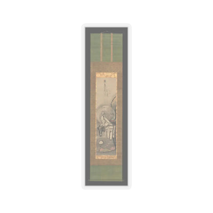Hakuin Ekaku - Kannon by a Lotus Pond - 1750s v2 - STICKER Vinyl Kiss-Cut Decal