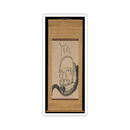Hakuin Ekaku - Portrait of Bodhidharma - mid-18th century v2 - STICKER Vinyl Kiss-Cut Decal