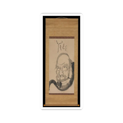 Hakuin Ekaku - Portrait of Bodhidharma - mid-18th century v2 - STICKER Vinyl Kiss-Cut Decal