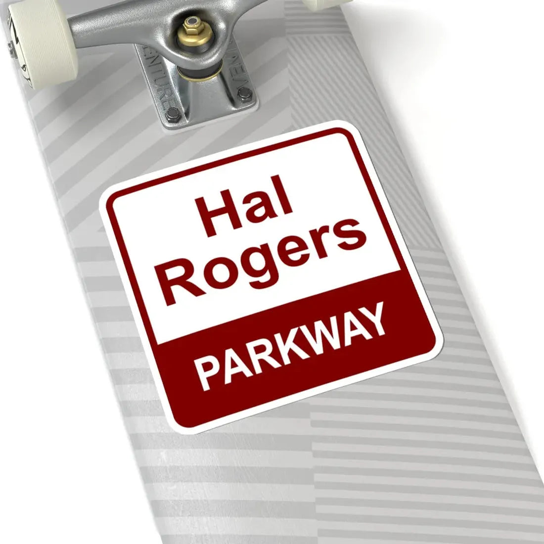 Hal Rogers Parkway maroon (Kentucky) (Road Sign) STICKER Vinyl Kiss-Cut Decal - The Sticker Space
