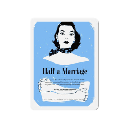 Half a Marriage (1), Redbook, November 1954 (Magazine Illustration) Refrigerator Magnet