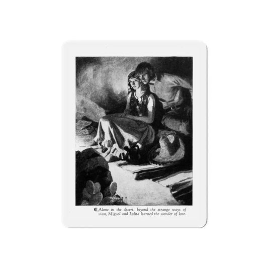 Half-Breed (2), Cosmopolitan, December 1929 (Magazine Illustration) Refrigerator Magnet 6 Inch Die-Cut - The Sticker Space