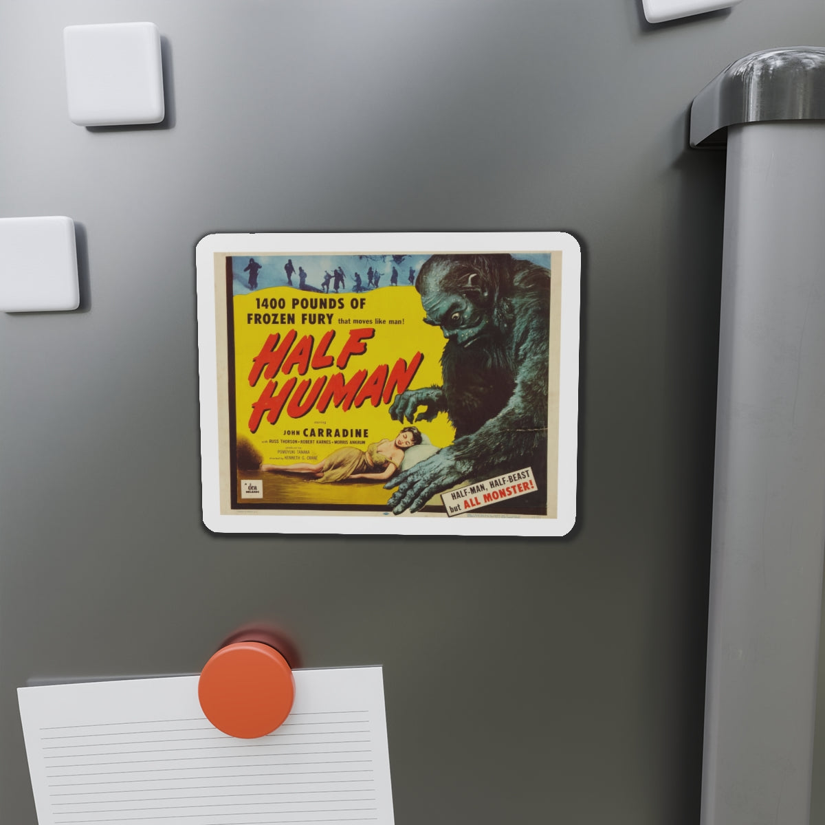 HALF HUMAN 1955 Movie Poster - Die-Cut Magnet-The Sticker Space