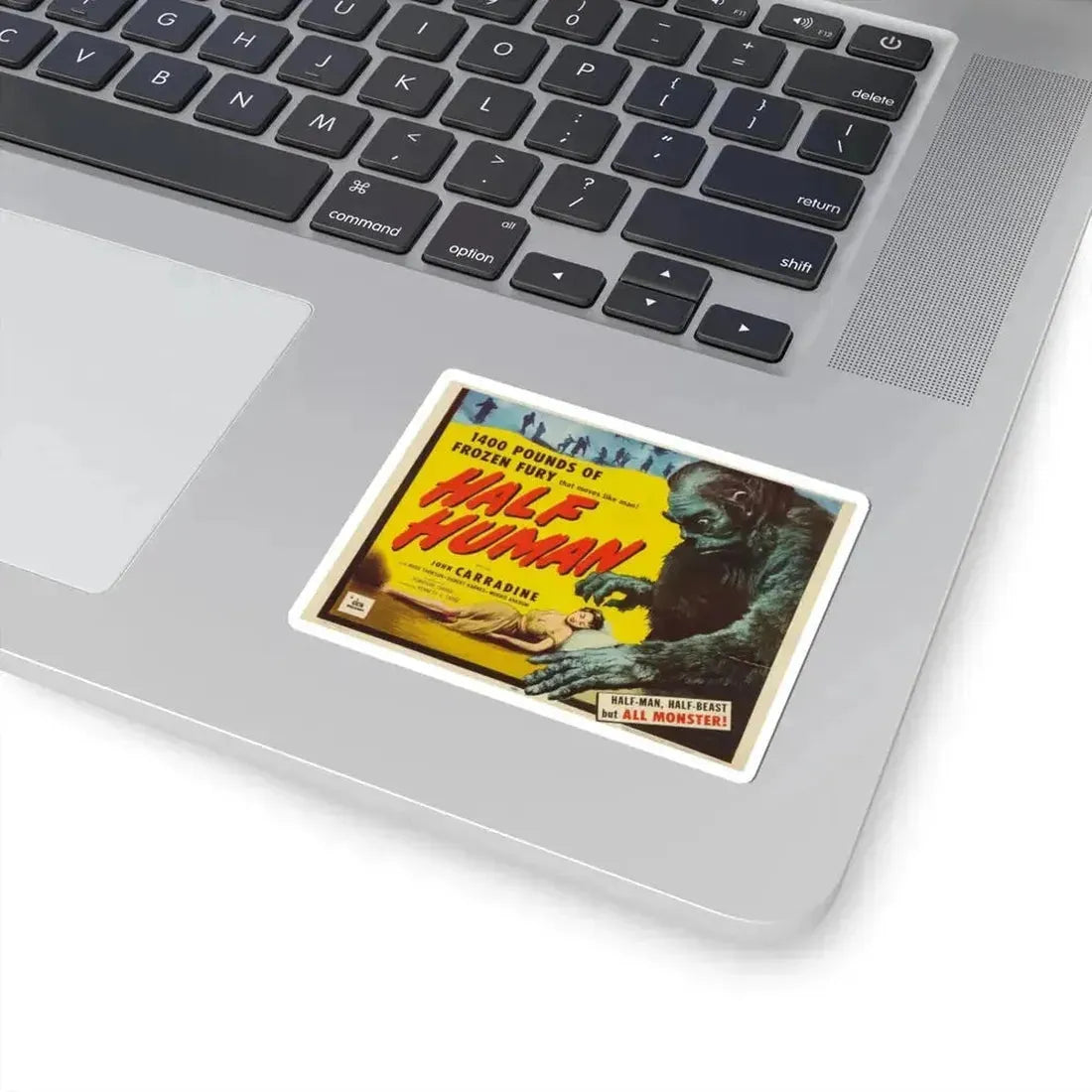 HALF HUMAN 1955 Movie Poster - STICKER Vinyl Kiss-Cut Decal - The Sticker Space