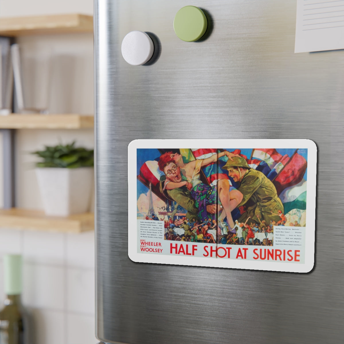 Half Shot At Sunrise, RKO Exhibitor's Book (1929 - 1930) (Magazine Illustration) Refrigerator Magnet