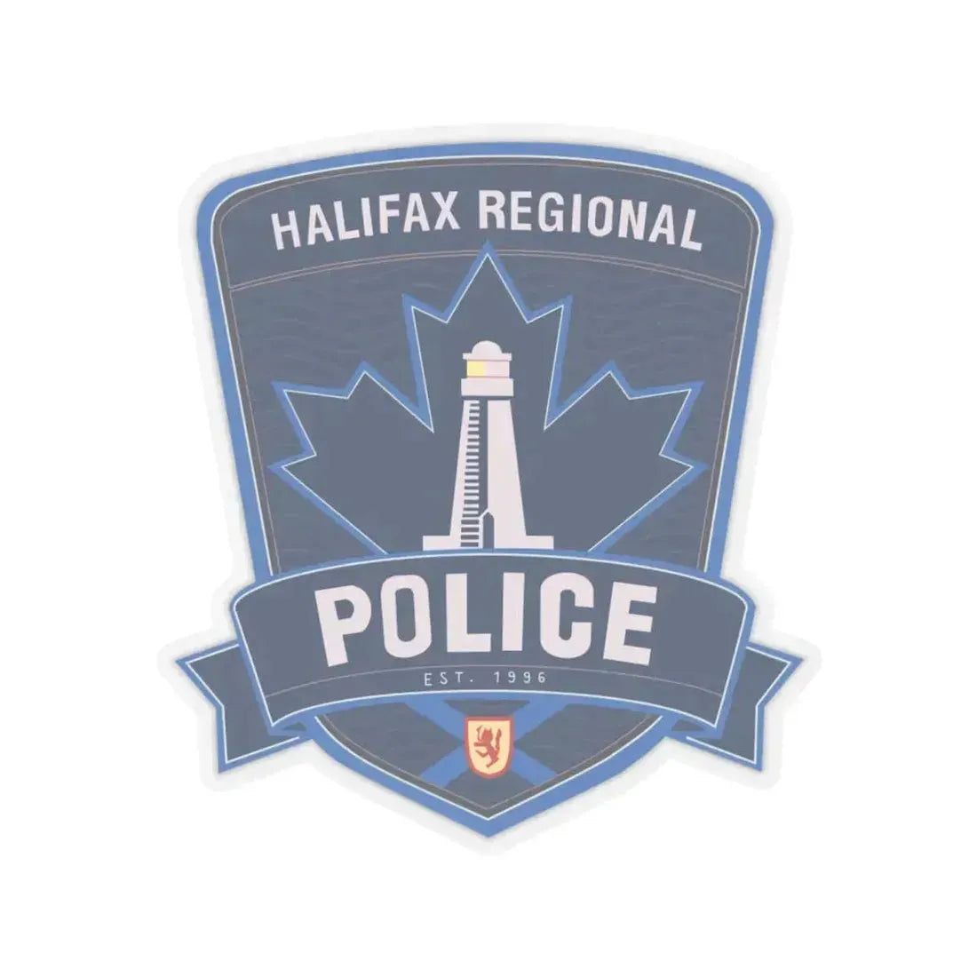 Halifax Regional Police - STICKER Vinyl Kiss-Cut Decal 4 Inch Transparent - The Sticker Space
