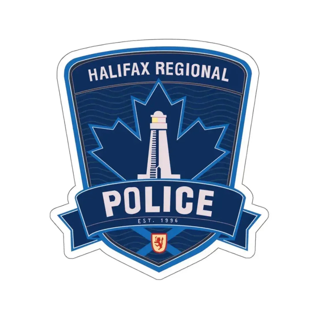 Halifax Regional Police - STICKER Vinyl Kiss-Cut Decal 4 Inch White - The Sticker Space